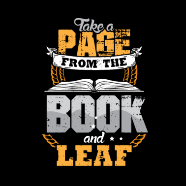 Motiv Nehmen Sie Eine Seite Aus Dem Buch Und