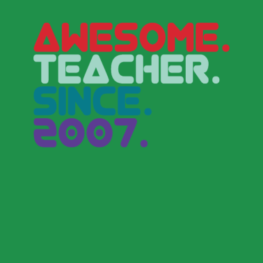 Motiv Lehrer seit 2007 Lehrer Spruch Abschiedsgeschenk