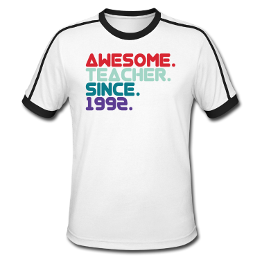 Geschichte LK T-Shirt - Awesome Teacher since 1992 Lehrer seit 1992