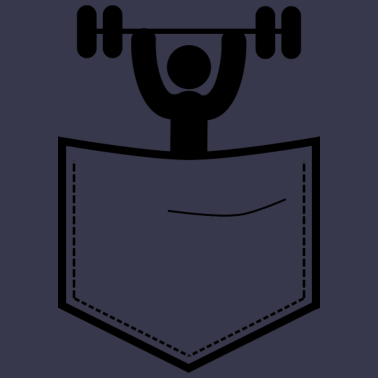 Motiv Sportler in der Brusttasche I Sportler Geschenk