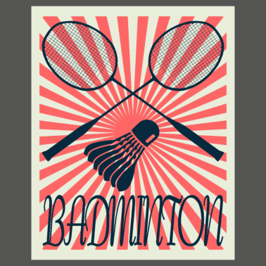 Motiv Badminton Sportler