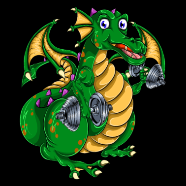Motiv Drache Bizeps Sportler
