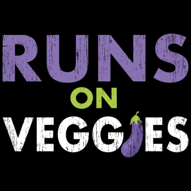 Motiv Sportler auf Gemüse Vegan