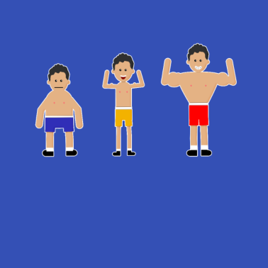 Motiv Sportler Muskelaufbau – Ohne Text