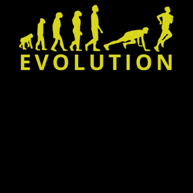 Motiv Evolution von einem Sportler