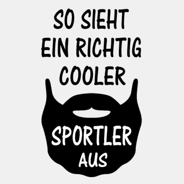 Motiv bärtiger Sportler Bart Geschenkidee