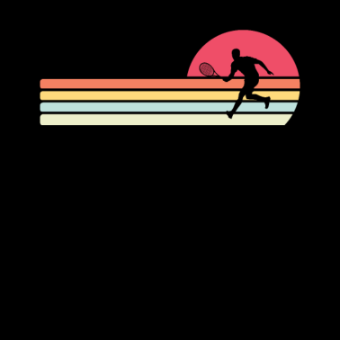 Motiv Tennis Sportler Retro Geschenk