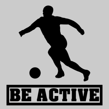 Motiv Sei aktiv Sportler Fußball