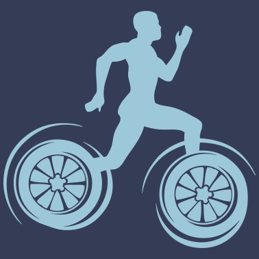 Motiv Sportler Sprinter Leichtathletik Radrennen