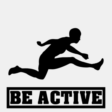 Motiv Sei aktiv Läufer Sportler