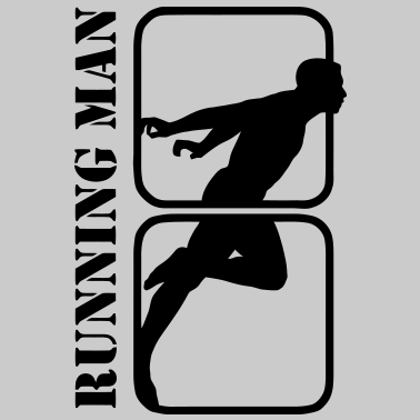 Motiv Running Man joggen Sportler Motiv