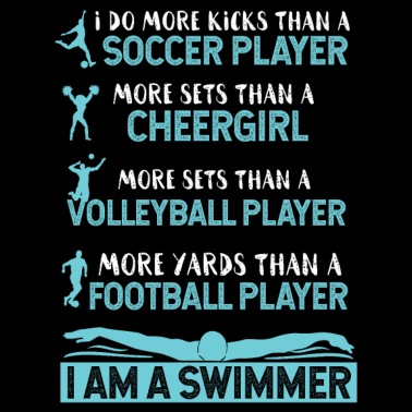 Motiv Ich Bin Schwimmer Sportler