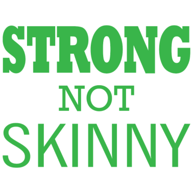 Motiv Strong not skinny Gym Fitness Sport Geschenk