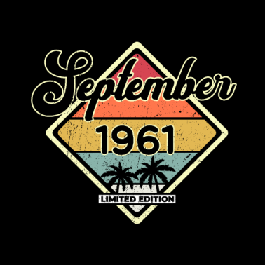 Motiv Vintage September 1961 60 Jahre Alt 60. Geburtstag