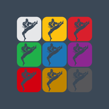 Motiv Karate Sportler