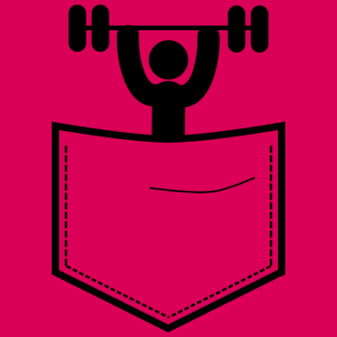 Motiv Sportler in der Brusttasche I Sportler Geschenk