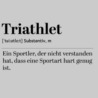Motiv Triathlet Definition Sportler