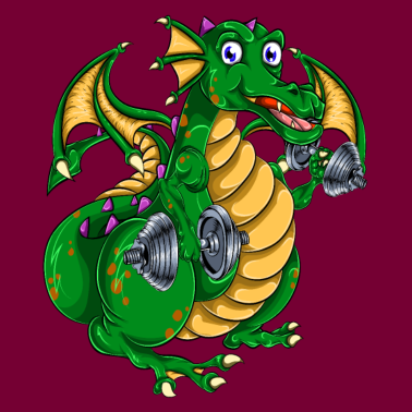 Motiv Drache Bizeps Sportler