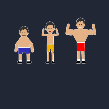 Motiv Sportler Muskelaufbau – Ohne Text