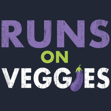 Motiv Sportler auf Gemüse Vegan