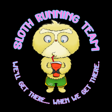 Motiv Faultier Hindernislauf Sportler