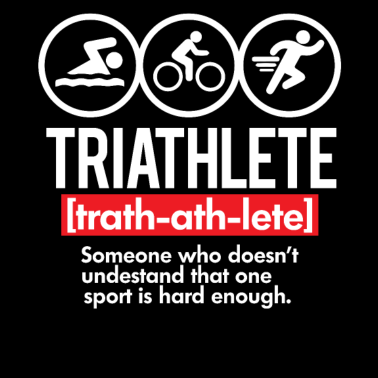 Motiv Triathlon Sportler