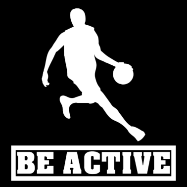 Motiv Sei Aktiv Sportler Basketball