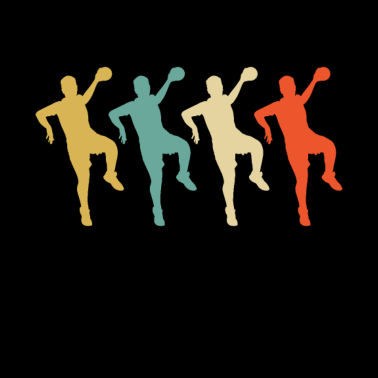 Motiv Handball Vintage Handballer Sportler