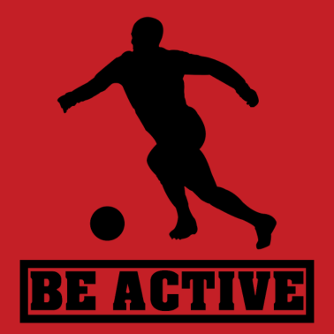 Motiv Sei aktiv Sportler Fußball