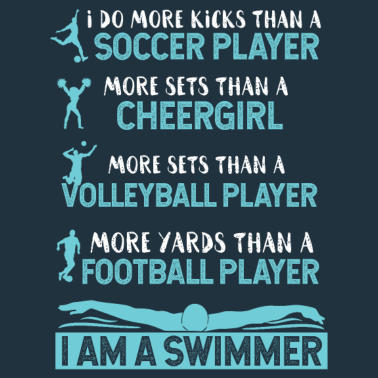 Motiv Ich Bin Schwimmer Sportler