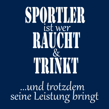 Motiv Sportler ist wer raucht und trinkt