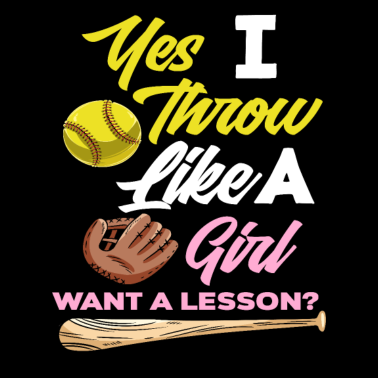 Motiv Softball Sportler Frau Frauen Geschenk