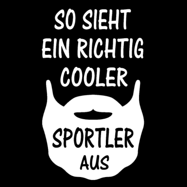 Motiv Bart Sportler Spruch