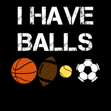 Motiv Bälle Sport Geschenk lustiger Spruch Sportler