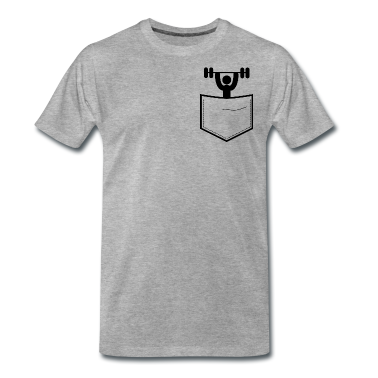 Sport LK T-Shirt - Sportler in der Brusttasche I Sportler Geschenk