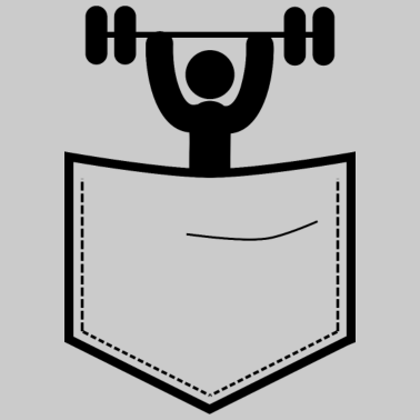 Motiv Sportler in der Brusttasche I Sportler Geschenk