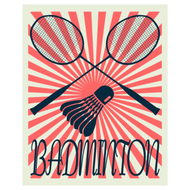 Motiv Badminton Sportler