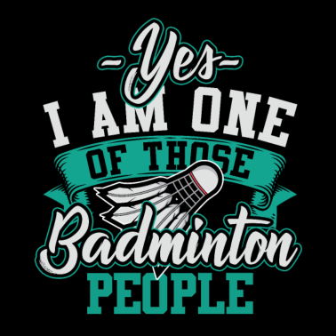 Motiv Badminton Sportler