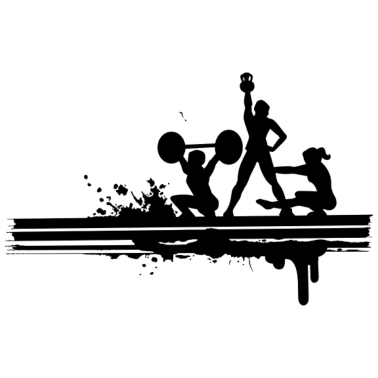 Motiv 3 fleißige Sportler