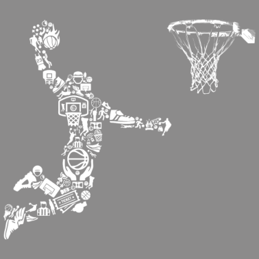 Motiv Basketball Spieler Sportler Dunk Kunst Sportler