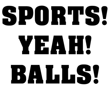 Motiv Sportler Ball Yeah