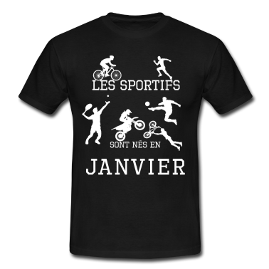 Sport LK T-Shirt - Sportler werden im Januar geboren