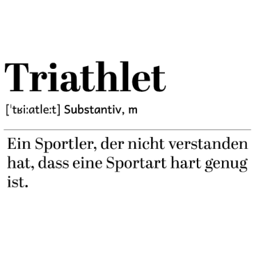 Motiv Triathlet Definition Sportler