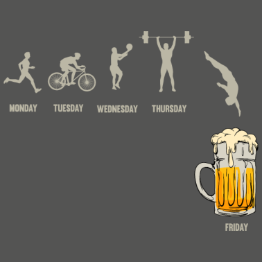 Motiv Bierwoche Sportler Biertrinker Sport