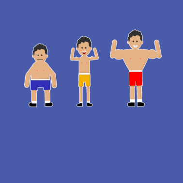 Motiv Sportler Muskelaufbau – Ohne Text