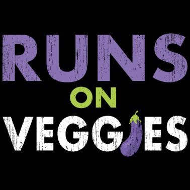 Motiv Sportler auf Gemüse Vegan