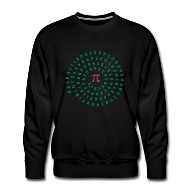 Mathe LK Pullover - Kreiszahl pi (enge Spirale, 2c)