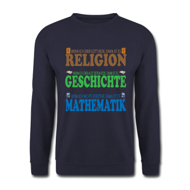 Mathe LK Pullover - Mathematik Religion Geschichte Mathe Geschenk