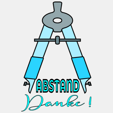 Motiv Pandemie Schule Geometrie Mathematik ABSTAND DANKE
