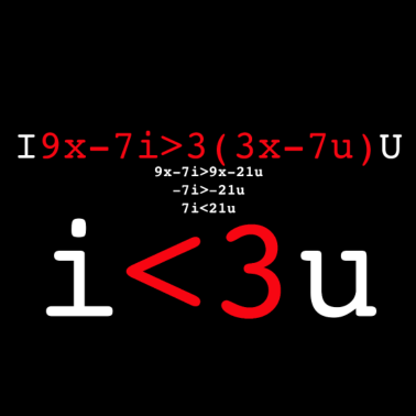Motiv i Love you, Mathe Liebe